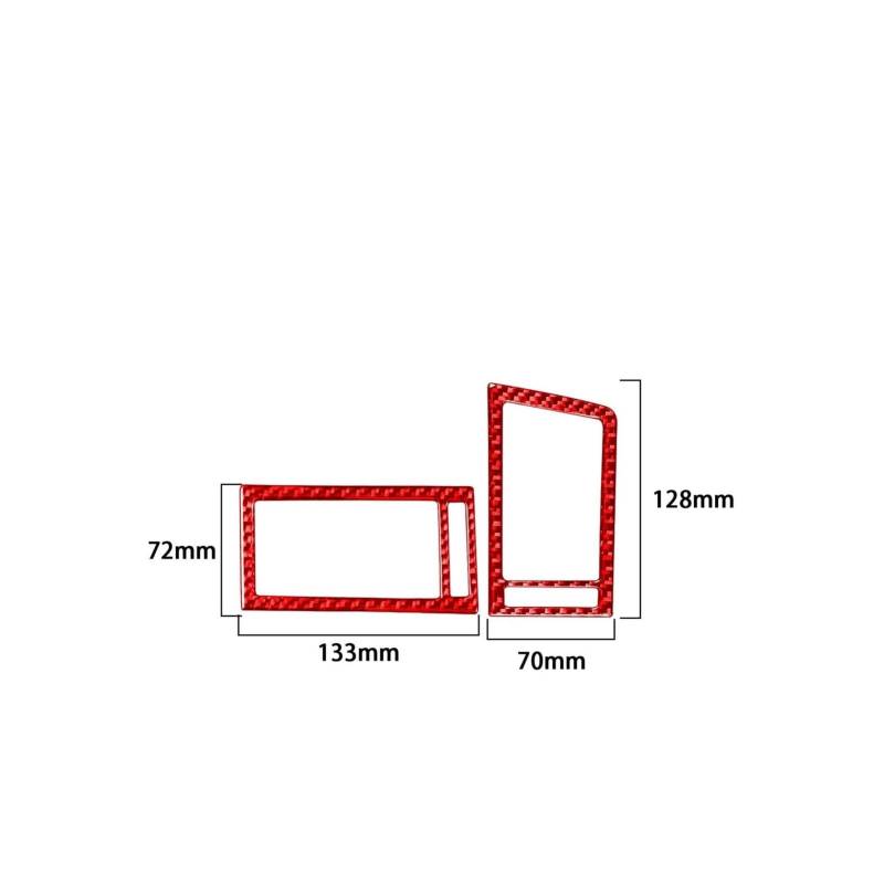 Panel Control Frame Trim Für Lexus Für GS 2006-2009 2010 2011 Mittelkonsole Seite Air Outlet Vent Abdeckung Trim Aufkleber Aufkleber Auto Innen Zubehör Carbon Faser Interieur Zubehör(Style B(RHD)) von PEPKWELYCB