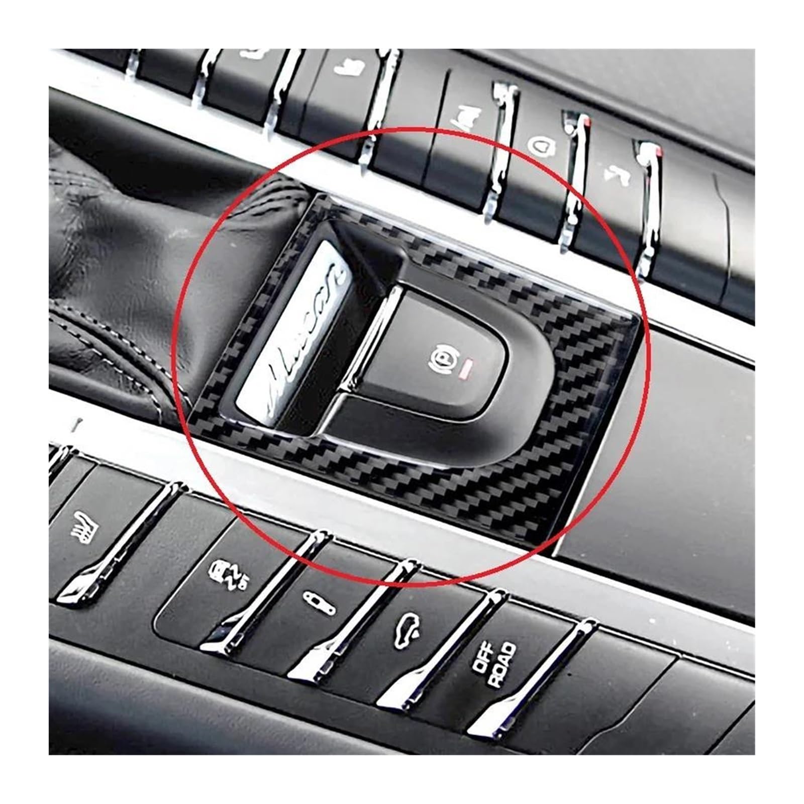 Panel Control Frame Trim Für Macan 2014-2015 2016 2017 2018 2019 Carbon Faser Zentrale Konsole Getriebe Shift Panel Abdeckung Trim Interieur Zubehör(C) von PEPKWELYCB