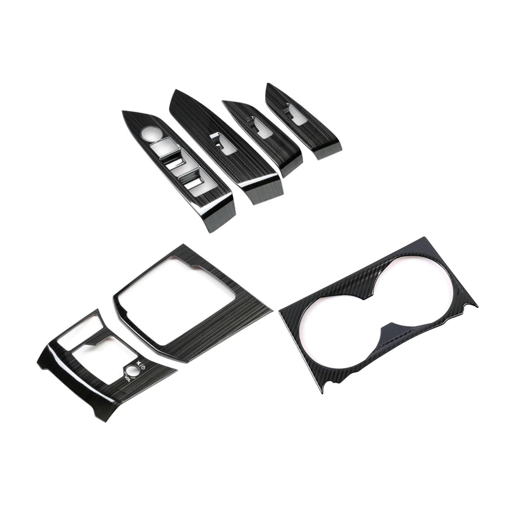 Panel Control Frame Trim Für Mazda Für Cx-5 Für Cx5 Für Cx 5 2017-2019 LHD Auto Getriebe Fenster Schalter Panel Set Einstellen Abdeckung Trim Aufkleber Streifen Dekoration Interieur Zubehör von PEPKWELYCB