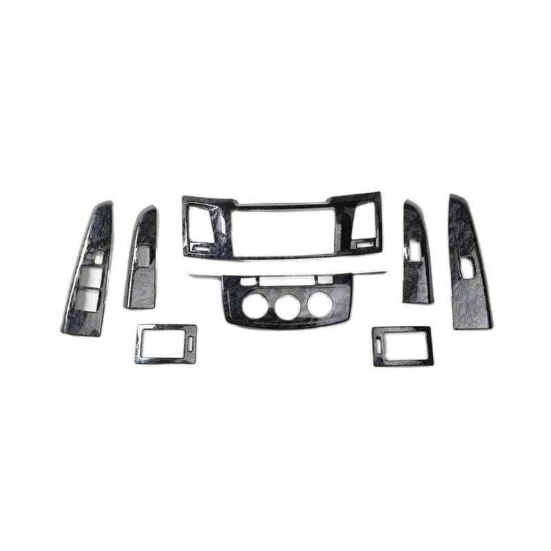 Panel Control Frame Trim Für Toyota Für Hilux Für Vigo 2012-2013 2014 RHD Interior Center Konsole Fensterheber Schalter Taste Panel Schalter Air Outlet Moulding Aufkleber Interieur Zubehör(All 1) von PEPKWELYCB