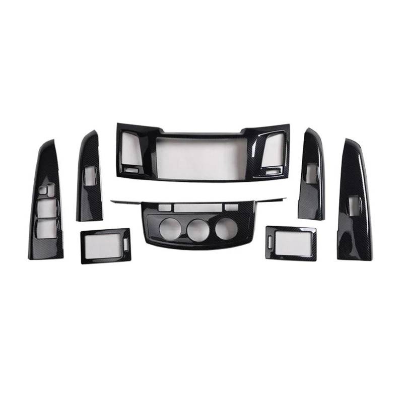 Panel Control Frame Trim Für Toyota Für Hilux Für Vigo 2012-2013 2014 RHD Interior Center Konsole Fensterheber Schalter Taste Panel Schalter Air Outlet Moulding Aufkleber Interieur Zubehör(All 3) von PEPKWELYCB