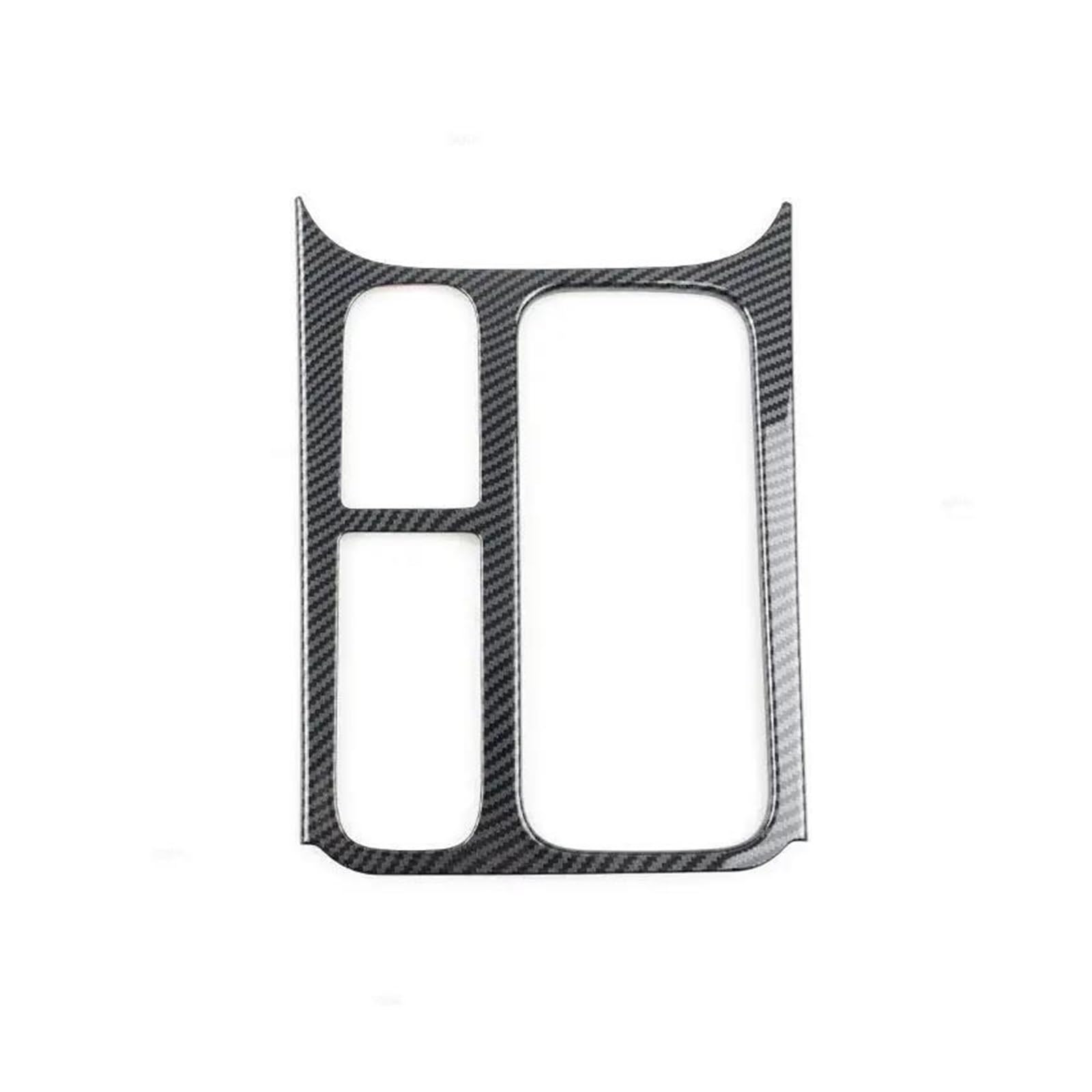 Panel Control Frame Trim Für VW Für Tiguan Für MK1 2008 2009 2010 2011 2012 2013 2014 2015 Auto Zentrale Steuerung Wasserbecherhalter Rahmenabdeckung Silber Carbon Textur Interieur Zubehör(Carbon Text von PEPKWELYCB