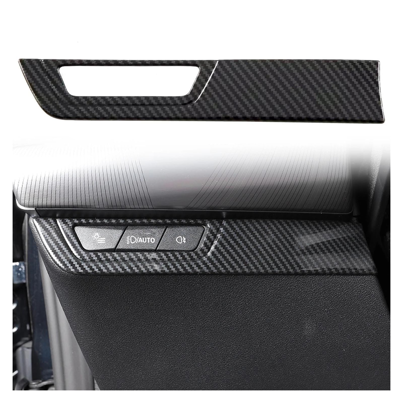 Panel Control Frame Trim Für X1 Für U11 2023 2024 Für IX1 2022-2024 ABS Carbon Faser Korn Innen Kopf Licht Schalter Abdeckung Trim 1 Stücke Auto Zubehör Interieur Zubehör(LHD) von PEPKWELYCB