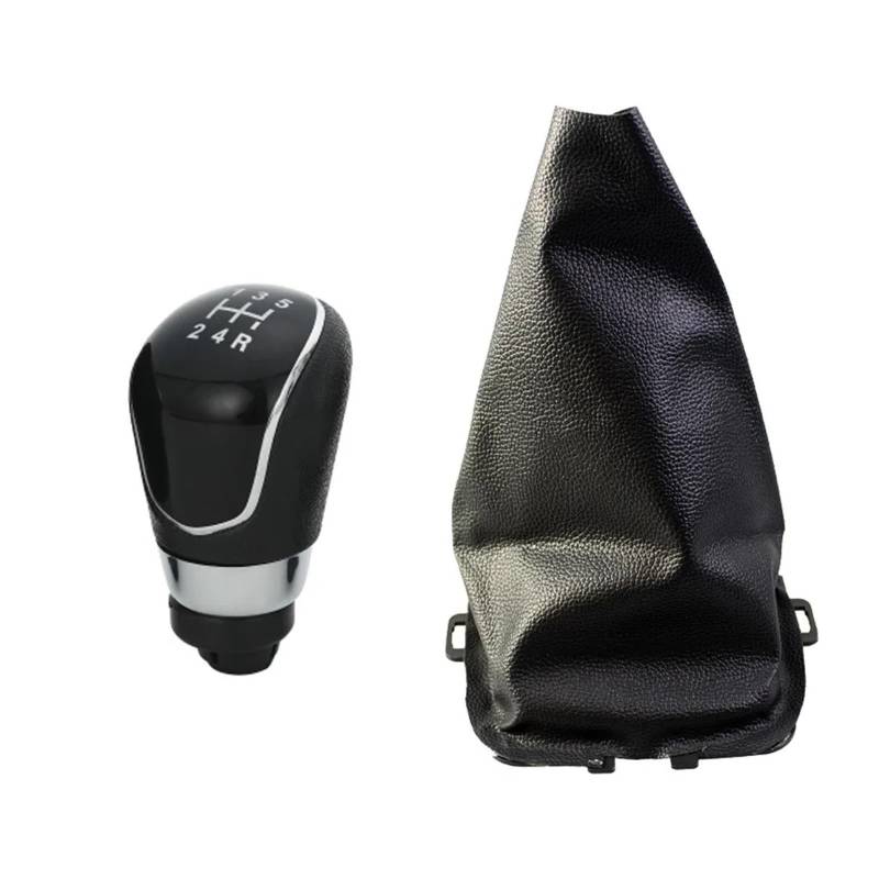 Schaltknauf Knauf Für Ford Für Fiesta 2008 2009 2002 2012 2012 Auto Styling Accessoires 5/6 -Geschwindigkeitshandbuch Schaltknopf Gitzer -Kofferraum Case Collar Auto Schalthebel(5 Speed Black) von PEPKWELYCB