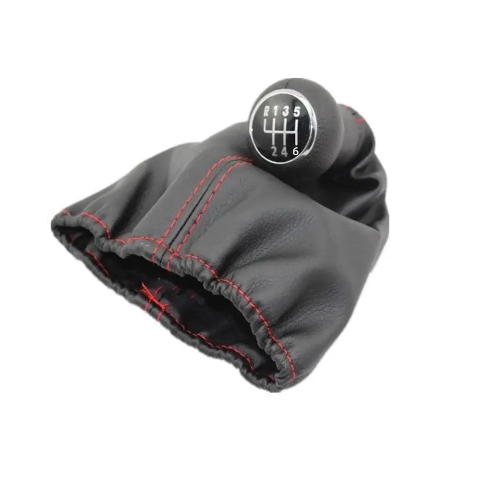 Schaltknauf Knauf Für VW Für Jetta Für Golf 3 Für MK3 Für Lupo Für Polo Für Caddy Schaltknauf Gaitor Boot Cover Case Zubehör Schwarze Rote Linie Auto Schalthebel(B0098) von PEPKWELYCB