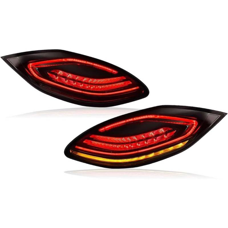 Auto Rückleuchten für Porsche Panamera 2010～2013,Auto Rückfahrscheinwerfer Bremslicht Wasserdicht Rücklichter Änderung Zubehör,Red Left von PERFECC