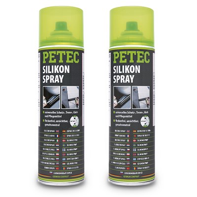 Petec 2x 500 ml Silikonspray [Hersteller-Nr. 70850] von PETEC