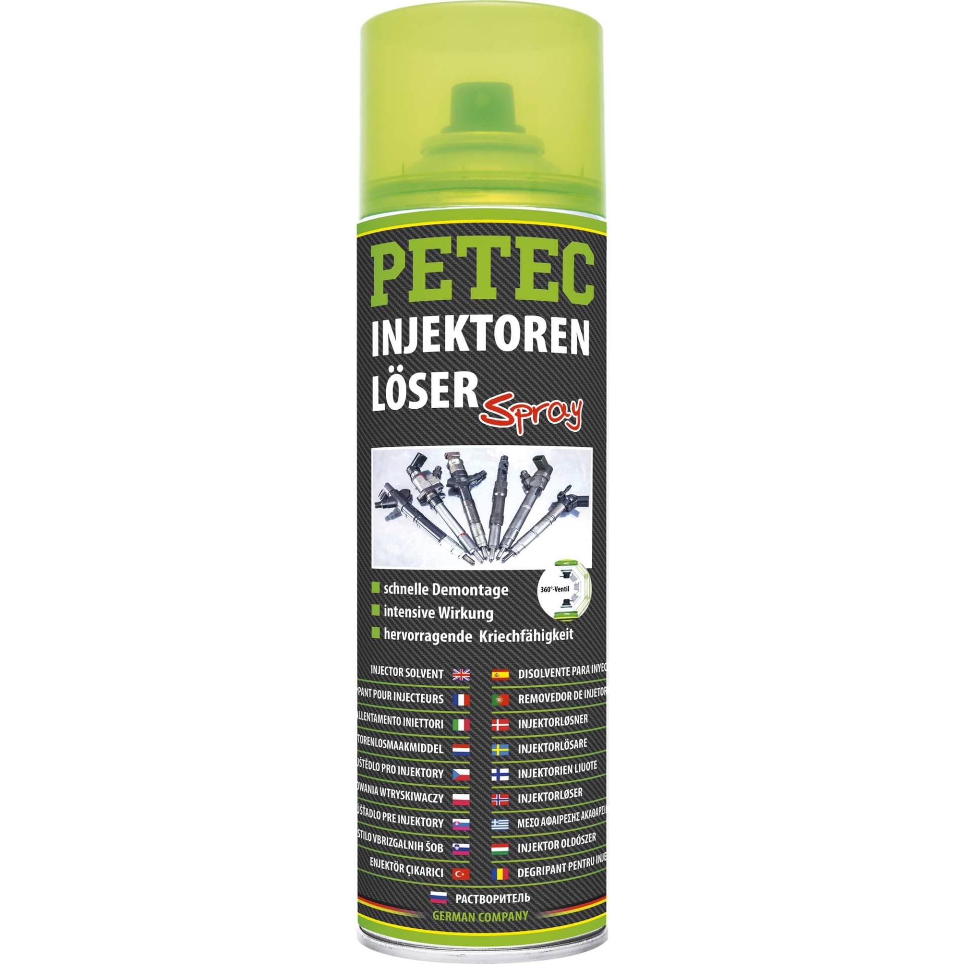 PETEC Injektorenlöser Spray, 500 ml 70160 von PETEC