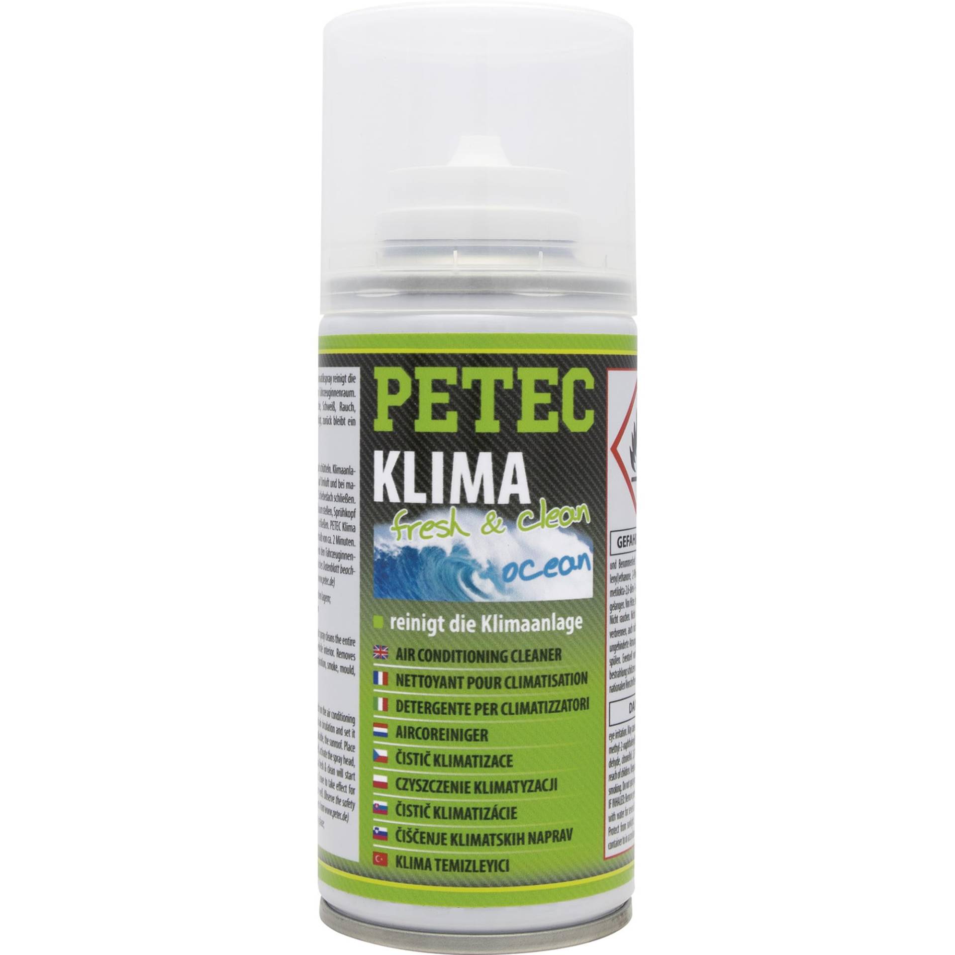 PETEC Klimaanlage Reiniger Klima fresh & clean in Ocean Duft Auto Geruchsneutralisierer Innenraum Freshener Tier Geruchsentferner Lufterfrischer 71450 von PETEC