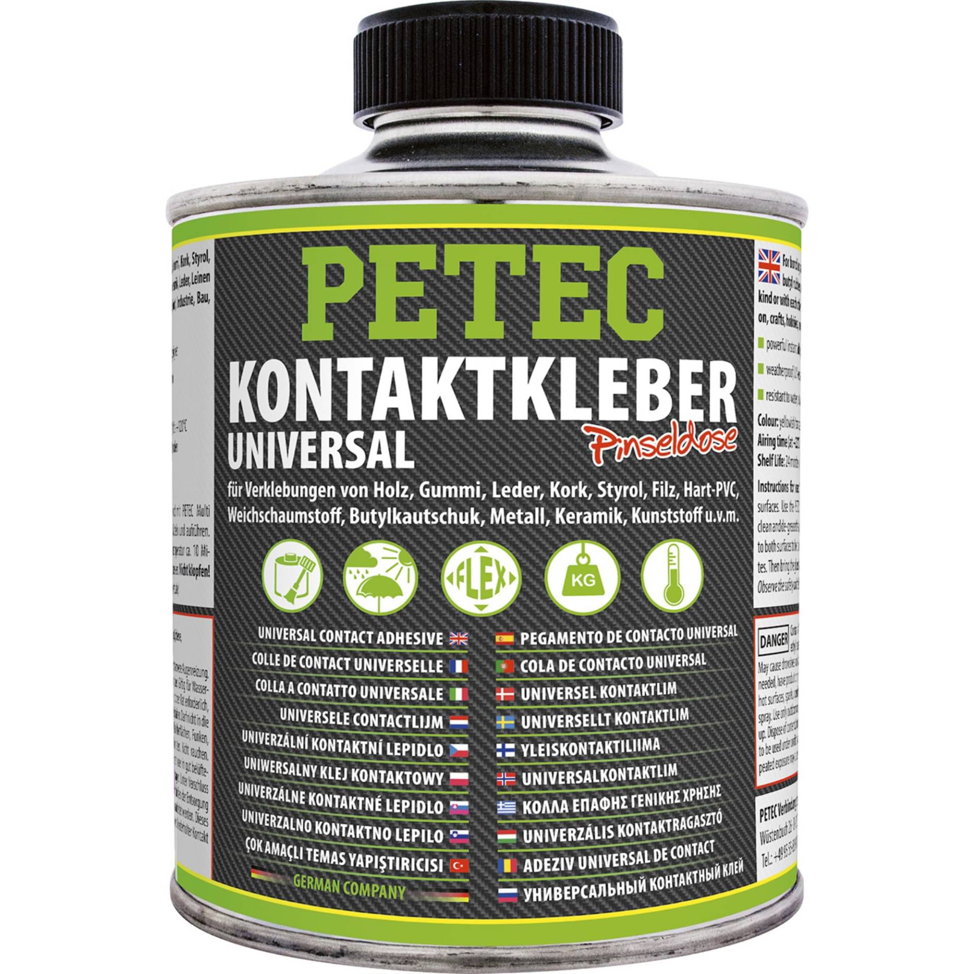 PETEC Kontaktkleber 350 ml Pinseldose - 93935 von PETEC