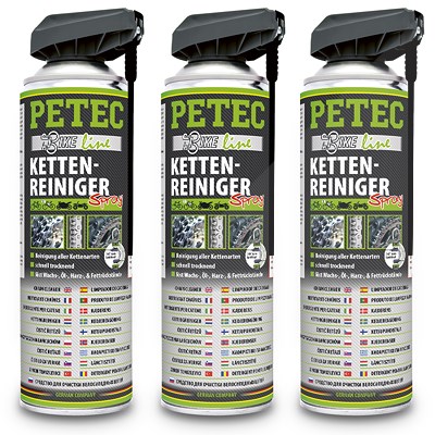 Petec 3x 500ml Ketten-Reiniger Bike Line [Hersteller-Nr. 70540] von PETEC