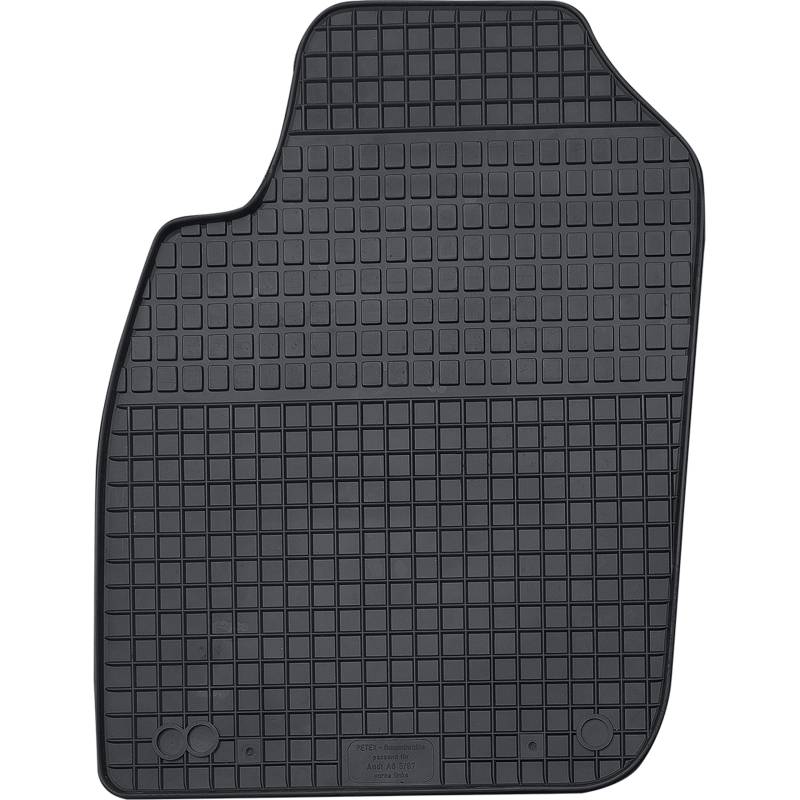 PETEX Passform Fahrer Gummimatte Premium 1-TLG schwarz von PETEX