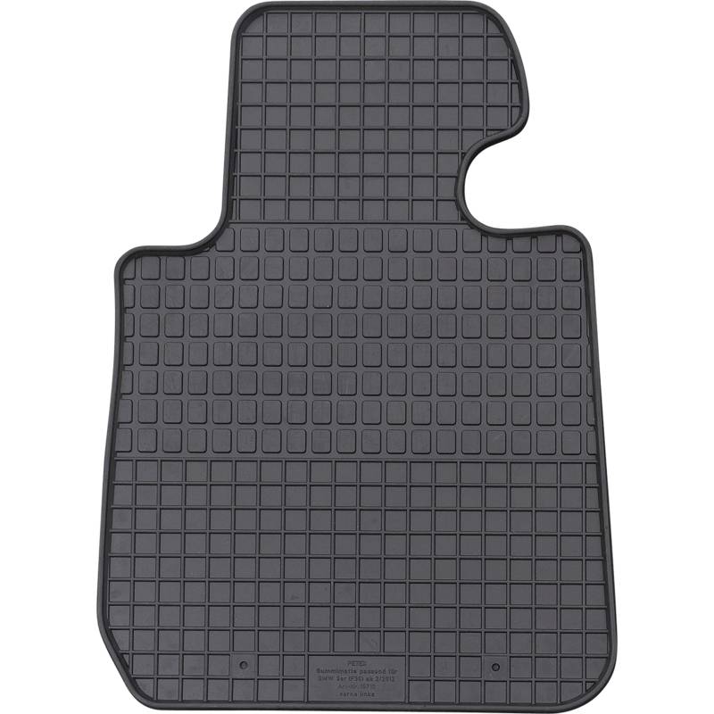 PETEX Passform Fahrer Gummimatte Premium 1-TLG schwarz von PETEX