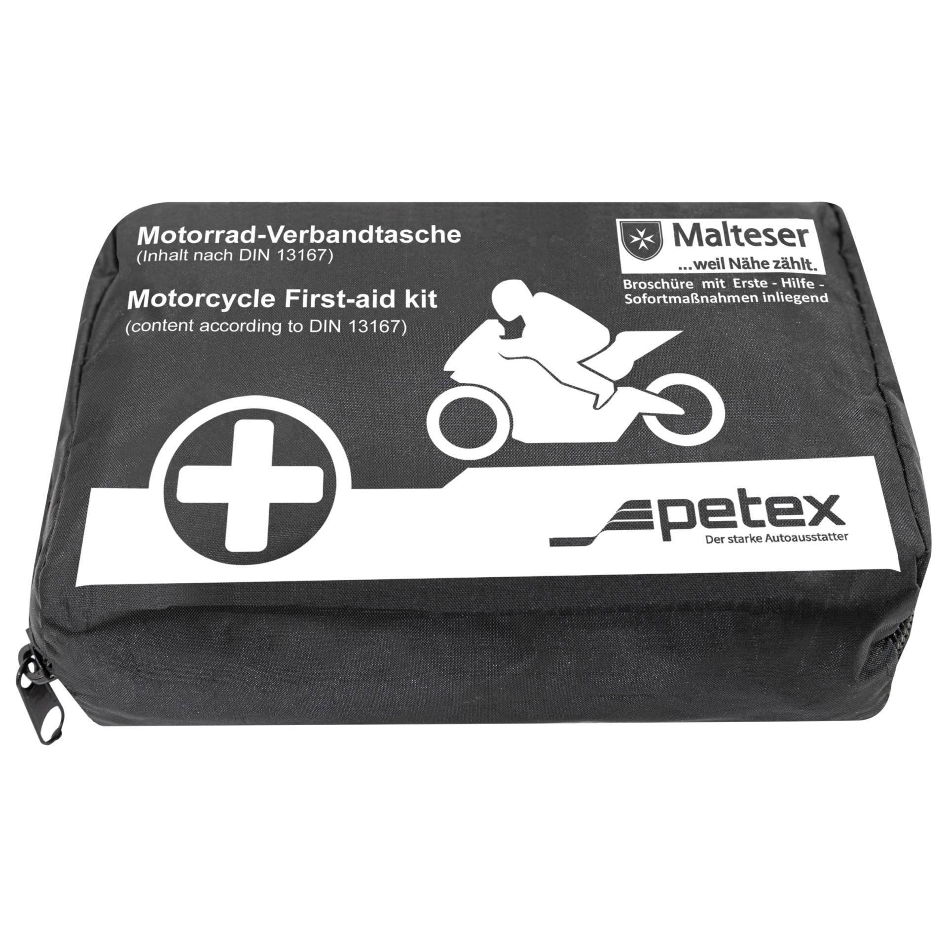 PETEX 43939904 Motorrad-Verbandtasche, Schwarz, 1 Stück von PETEX