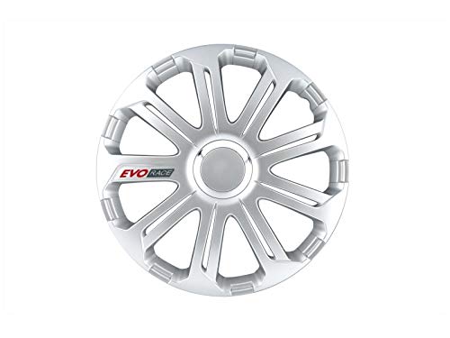 Radkappen Satz 15 Zoll Evo Race Pro silber von Petex (1350-3266) Radzierblenden, Radblenden, Felgendeckel, Raddeckel, Stahlfelge von PETEX