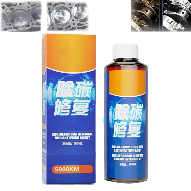 PETSBURG Engine Carbon Removal Repair Agent, Highly Effective Engine Anti-Wear Protectant, Motorschutz Öladditiv für Auto Motorräder, Carbon Removal and Repair, Diesel Gasoline universal (1Set) von PETSBURG