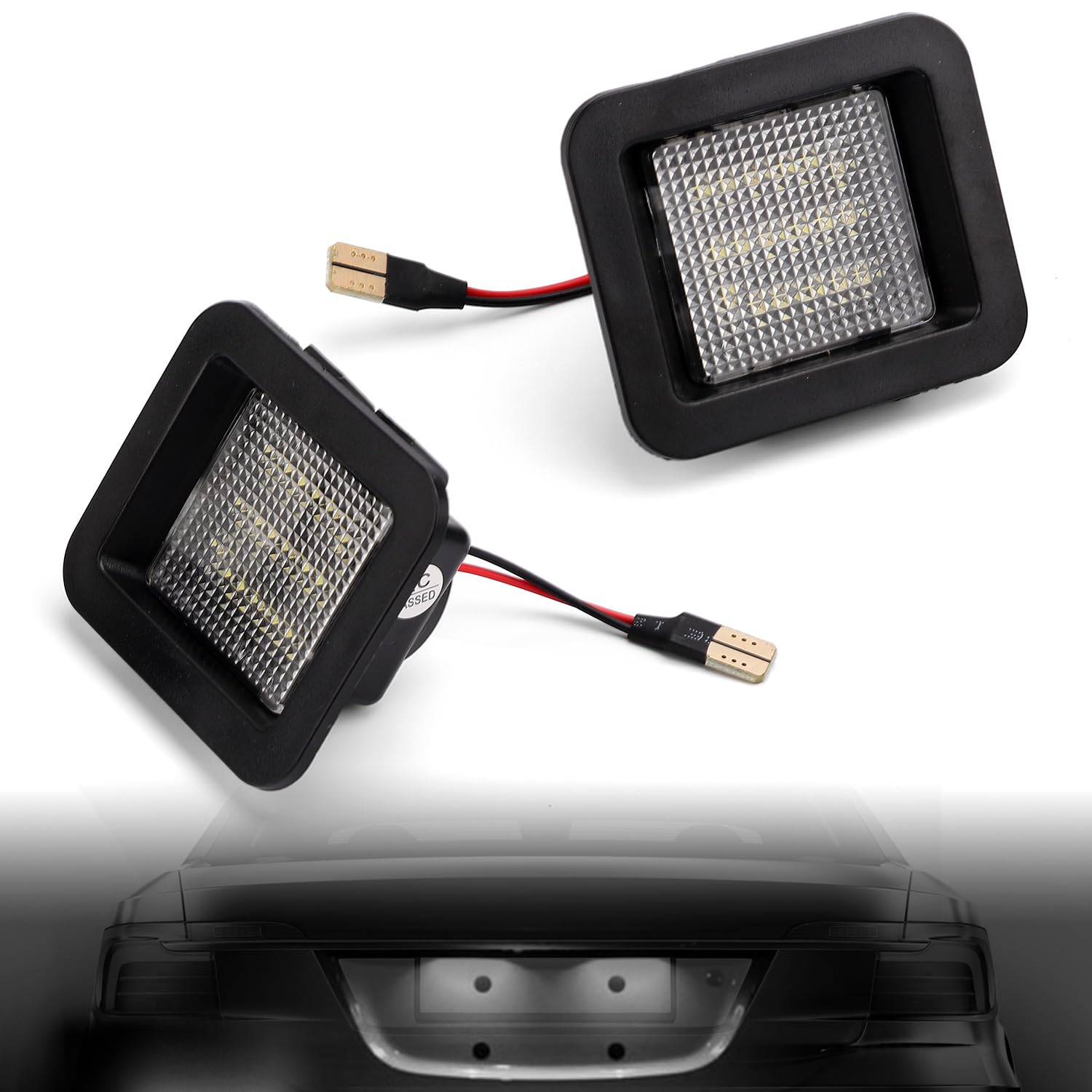 2stk Kennzeichenleuchte Led Kompatibel mit Ford F150 2015-2020 F150 Raptor 2017-2020, Premium-Kennzeichenleuchte für Nummernschilder Verbesserte Sichtbarkeit Plug-And-Play-Autozubehör von PEUTIER