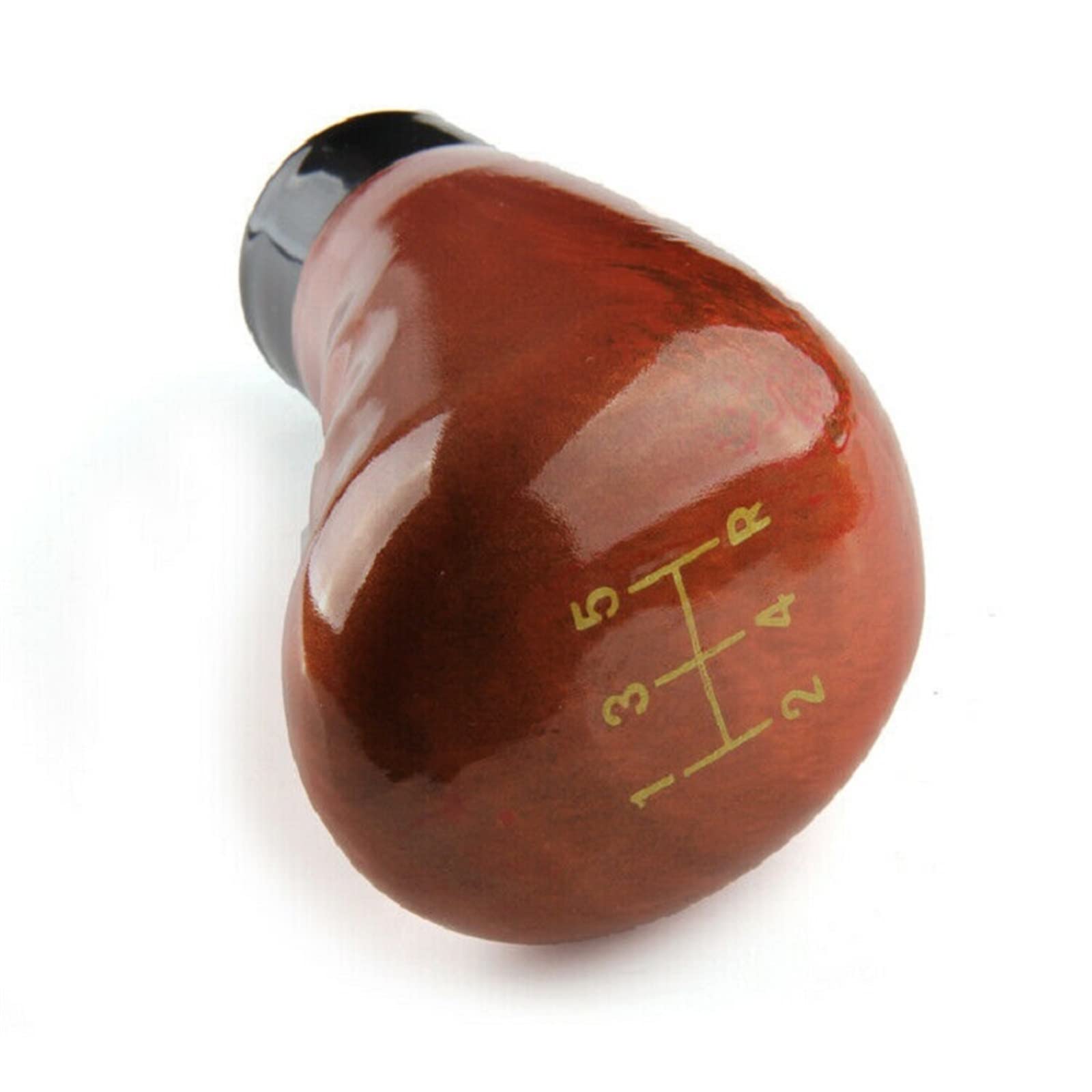 PEVAVFZMMY Fahrzeuge Universal Manueller Schaltknauf Getriebe Schaltknüppel Schalthebel Kunststoff Nachahmung Holz Farbe Auto Schaltkopf Shift knob von PEVAVFZMMY