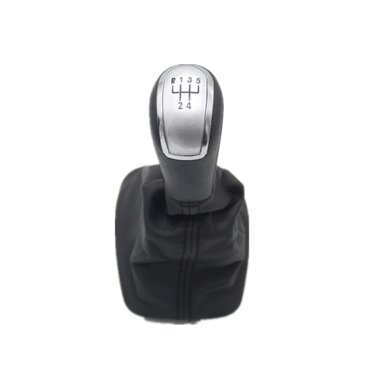 PEVAVFZMMY Passend for Skoda Passend for Fabia MK1 1999 2000 2001 2002 2003 2004 2005 2006 2007 2008 Auto-Styling 5-Gang-Schaltknauf-Lederstiefel Shift knob von PEVAVFZMMY