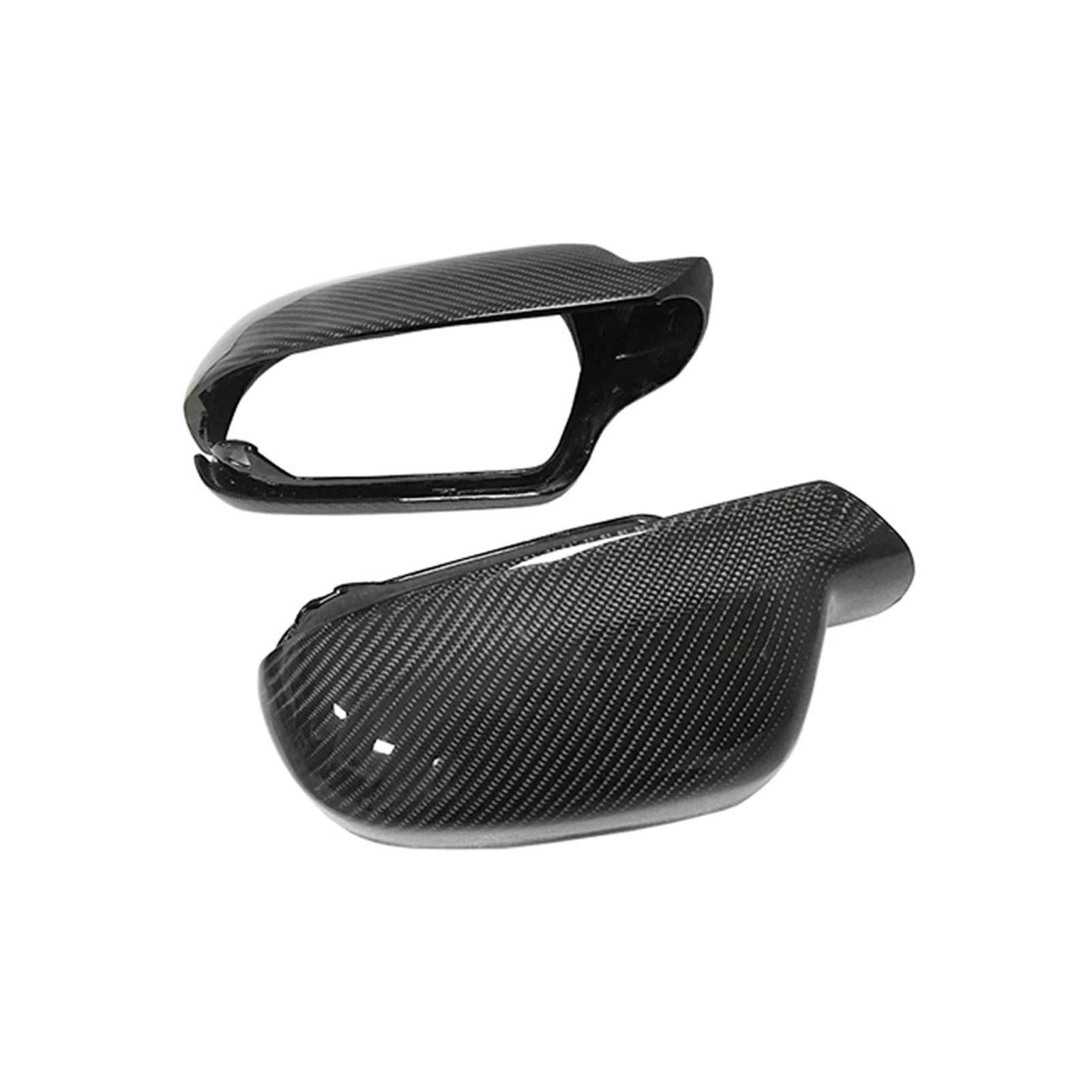 PEXORT, for Audi, A3 2010-2013 A5 2010-2016 S5 RS3 RS4 RS5 2011-2016 Ersatz-Rückspiegelverkleidung, Spiegelabdeckungen aus echtem Carbon Seitenspiegelabdeckungen(Without Lane Assist) von PEXORT