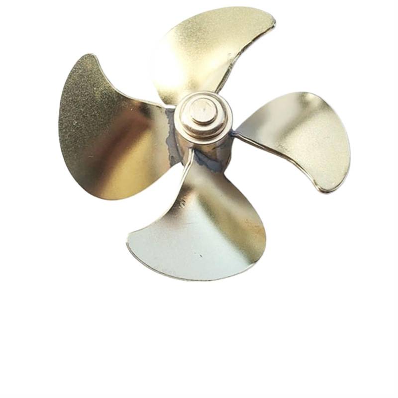 PEXORT 1PCS 42MM Vier-Blatt Spitz Propeller Messing Metall CW/CCW Prop, for Fernbedienung Simulation Schiff Modell Montieren DIY Zubehör Austausch des Bootspropellers(1pcs Positive) von PEXORT