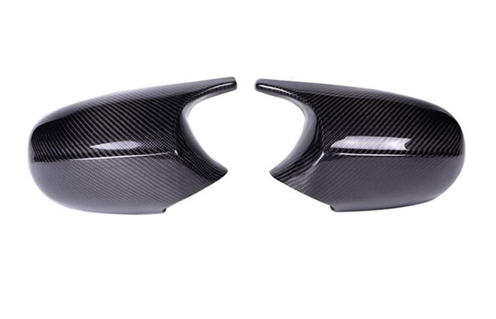 PEXORT 2 STÜCKE Spiegelabdeckungen aus echtem Carbonfaser/ABS E90 Auto-Rückspiegelkappenabdeckung, direkter Austausch, for BMW, E90 E91 2008-2011 E92 E93 2010-2013 LCI Seitenspiegelabdeckungen(Carbon von PEXORT