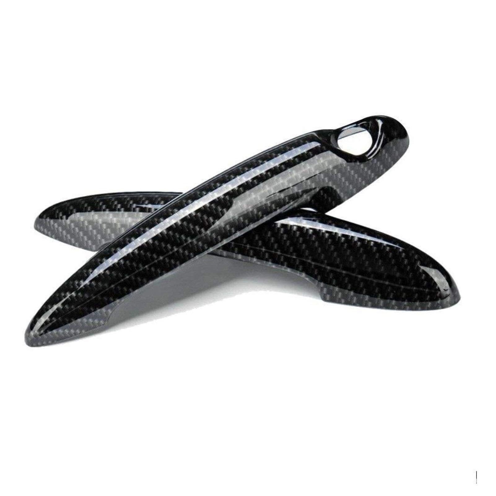 PEXORT 2 Stück Auto-Türgriffabdeckungen, Verkleidung, Dekor, schwarzes Autozubehör, for Mini, Cooper S R50 R53 R56, Türgriffabdeckung, Auto-Styling Außentürgriffabdeckung(Carbon Fiber Grain) von PEXORT