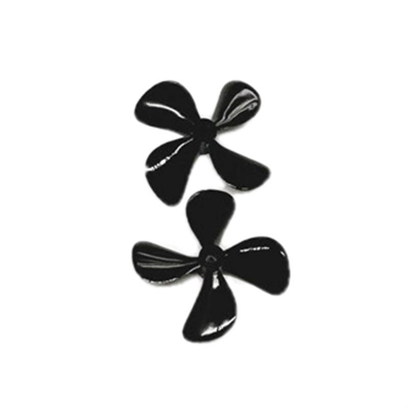 PEXORT 2PCS Vier-Blatt Propeller Vollständig Eingetaucht D50mm 55mm 60mm Propeller CW CCW Nylon Requisiten for RC Boote DIY Teile Austausch des Bootspropellers(1pair 55mm) von PEXORT