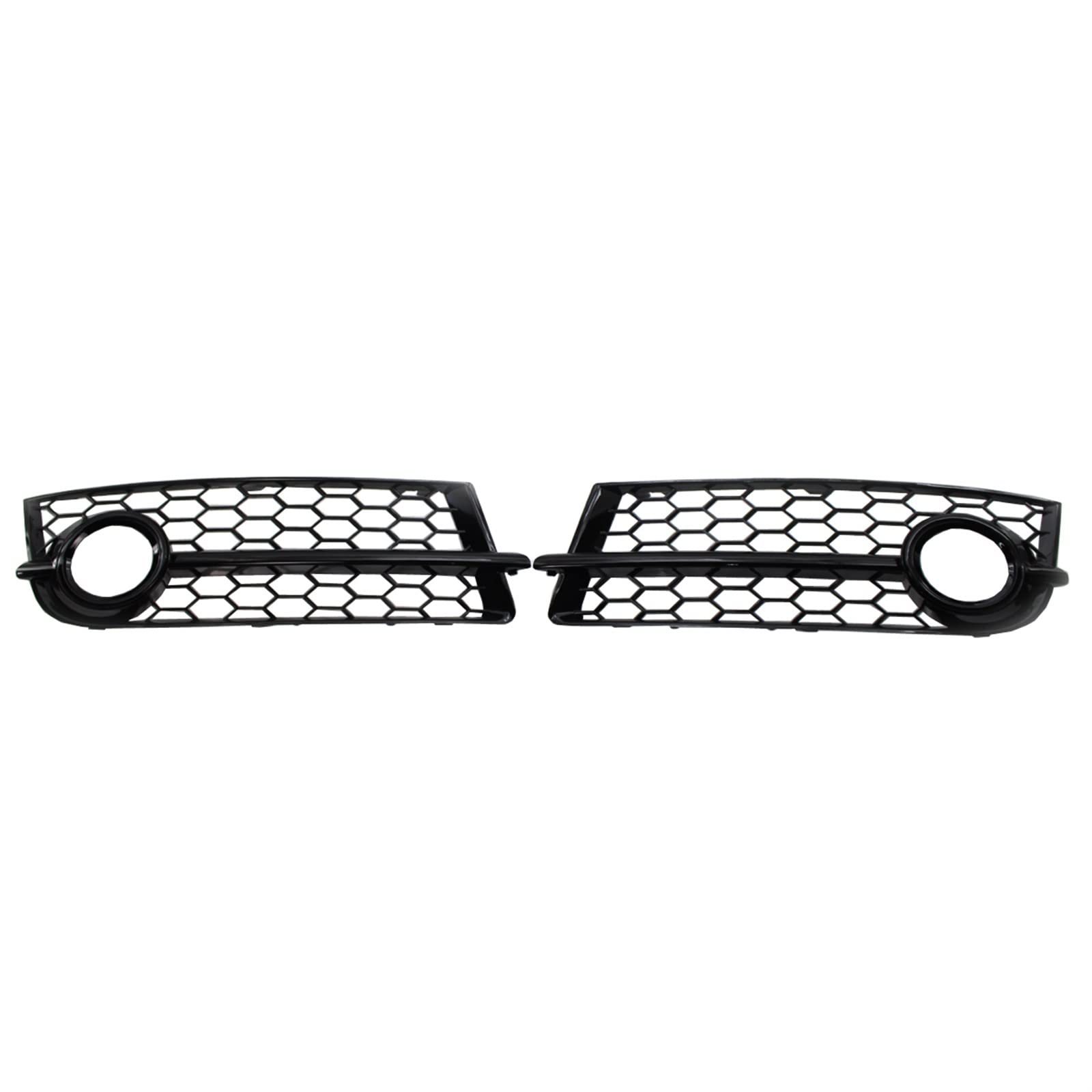 PEXORT 2X Links Rechts Auto Nebelscheinwerfer Grill Lampenabdeckung Trim Honeycomb Hex Frontgitter, for Audi, for TT 8J 2006-2014 8J080768201C 8J080768101C Nebelscheinwerfer-Grillabdeckung(Black) von PEXORT