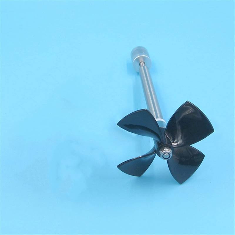 PEXORT 895 Motor-Antriebswellen-Integration, Edelstahl, 80 mm, 4-Blatt-Propeller, kreisförmige Achse, Links rechts, 5 mm Antriebswellen-Integration Austausch des Bootspropellers(15cm CCW) von PEXORT