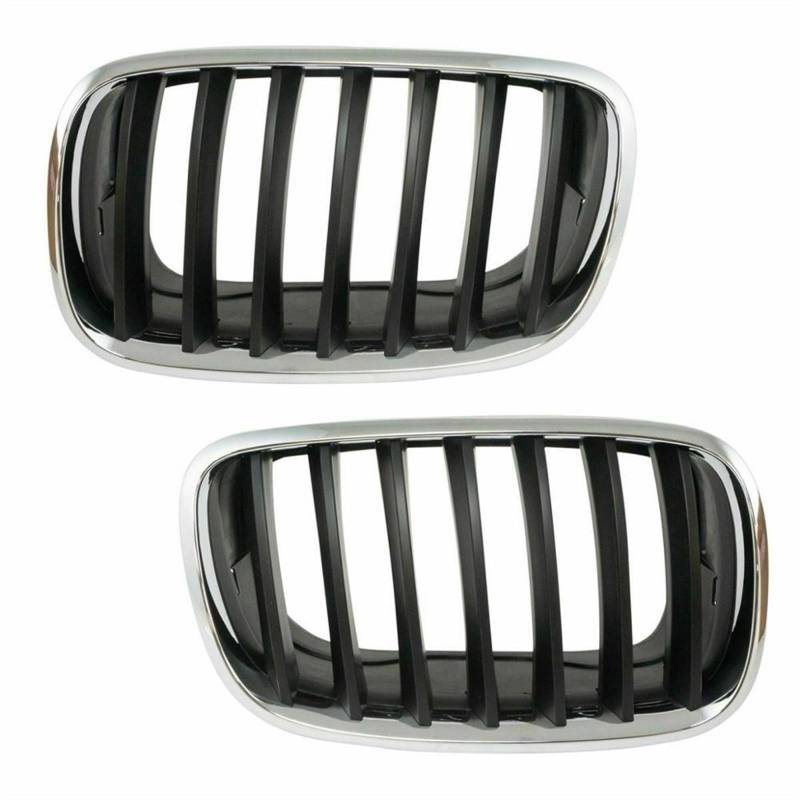 PEXORT Auto-Front-Chrom-Kühlergrill, for, for X5 E70 2006 2007 2008 2009 2010 2011 2012 2013 51137157687 51137157688 Nebelscheinwerfer-Grillabdeckung von PEXORT