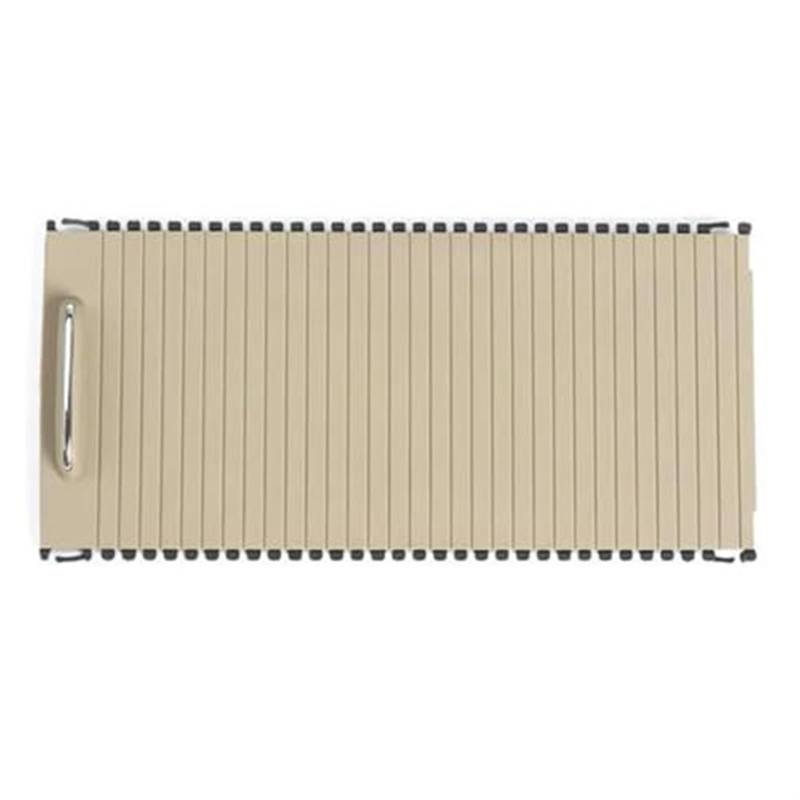 PEXORT Mittelkonsolenrollo for Mercedes Benz C/E-Klasse W207 W212 W204 Mittelkonsolenrollo Rollo Abdeckung Auto-Getränkehalter-Sonnenblenden(BEIGE) von PEXORT