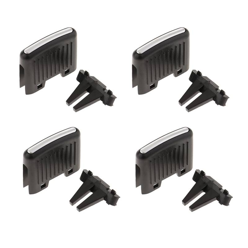 PEXORT Packung mit 4 Front-Row-Kühlergrill-Clips, Klimaanlagen-Entlüftungsauslass-Clip, for VW, Sagitar Clip für die Entlüftungslasche der Klimaanlage von PEXORT