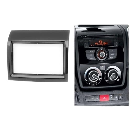 Car Radio Faceplate Frame/Passend for Jumper/Boxer/Ducato, 2-Din-Audiopanel, Modifikationspanel, DVD-Navigationspanel, Rahmen, Autoblenden, Stereo-Radiopanel Car Radio Frame von PGAEVG