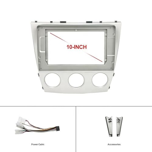 Car Radio Faceplate Frame/Passend for Toyota Camry 2006-2011 Autoradio-Audio-Blendenrahmen-Adapter 10,1 Zoll großer Bildschirm 2Din Stereo-Platte Panel Armaturenbrett-Montagesatz Car Radio Frame(Fram von PGAEVG