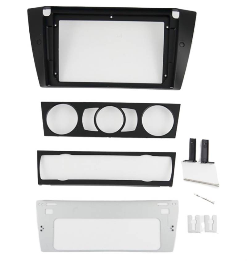 Car Radio Faceplate Frame 1-2Din Auto-DVD-Rahmen/passend for BMW 3er E90 E91 E92 E93 2006–2011 Audio-Fitting-Adapter Dash Trim Kits Facia Panel 9 Zoll Car Radio Frame(Frame) von PGAEVG