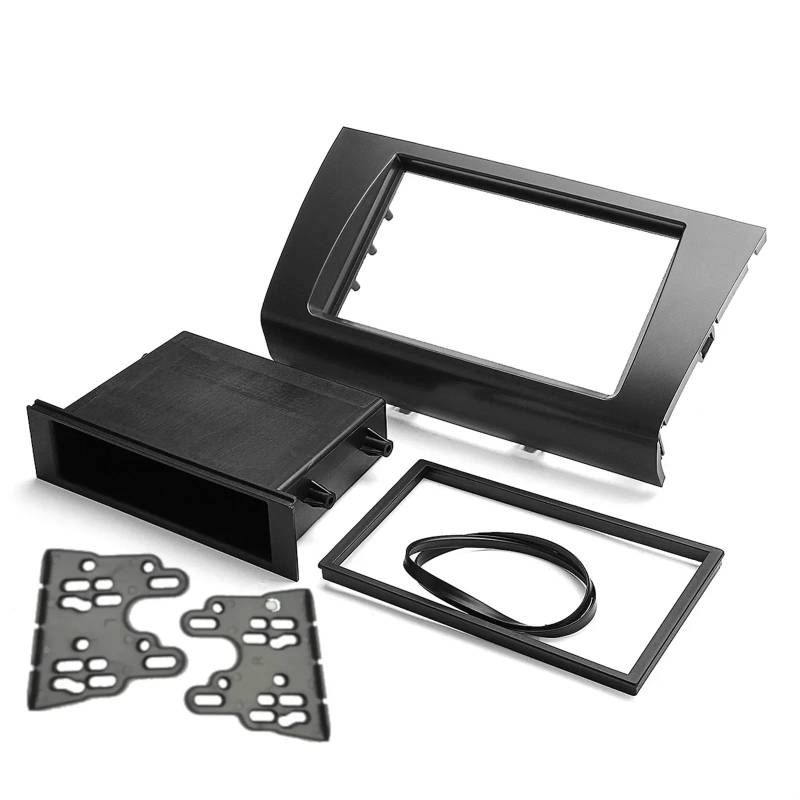 Car Radio Faceplate Frame 1 oder 2 Din Autoradio-Blende Plattenrahmen DVD-CD-Panel Audio GPS Armaturenbrett-Montagesatz Adapter/Passend for Suzuki Swift 2005-2010 Car Radio Frame von PGAEVG