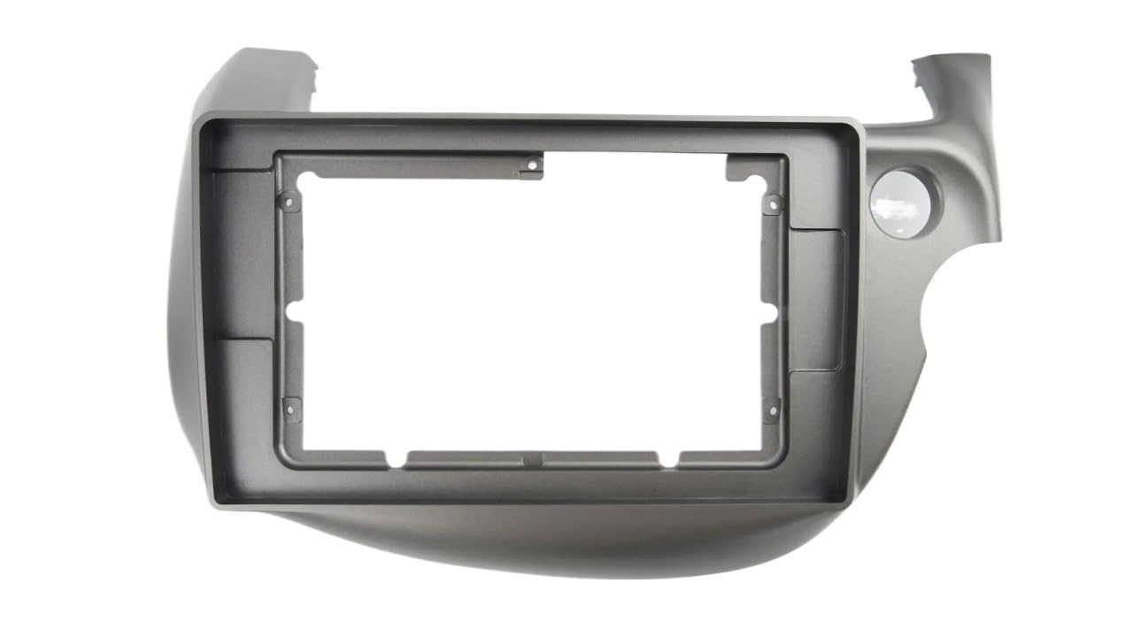 Car Radio Faceplate Frame 10,1 Zoll Auto-Faszien-Facia-Panel/Fit for Honda Jazz Fit 2008–2013 RHD/LHD Stereo-CD-Abdeckung Audio-Rahmen Armaturenbrett-Montagesatzplatte Car Radio Frame(RHD GREY) von PGAEVG