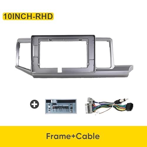 Car Radio Faceplate Frame 10 Zoll/Passend for Honda Stepwgn 2009-2015 RHD Auto-Blenden-Audio-Anbauadapter Navigationspanel-Kits Auto-DVD-Rahmen Armaturenbrett Car Radio Frame(Frame and Cable) von PGAEVG