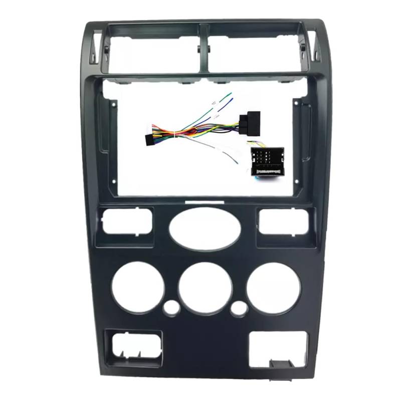 Car Radio Faceplate Frame 2 DIN 9 Zoll Fasxia Car Audio Frame Autoradio-Faszie, GPS-Navigationsblende/Passend for 2000-2003 FORD MONDEO SEDAN Car Radio Frame(Frame an cord) von PGAEVG