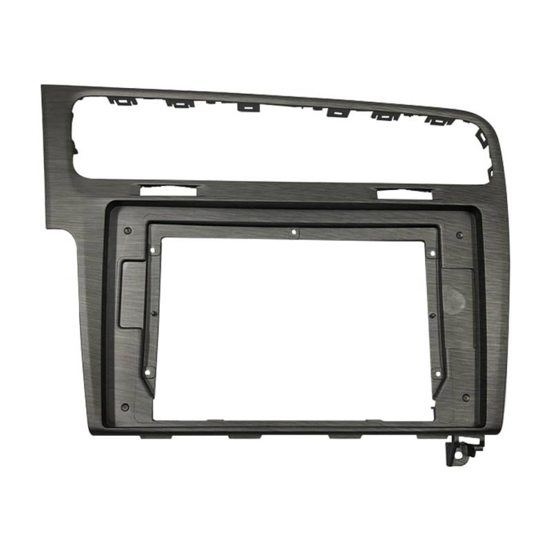 Car Radio Faceplate Frame 2-DIN-Autoradio-Audio-Blendenrahmen, 10,1 Zoll großer Bildschirm, modifizierte Navigation, passend for Volkswagen Golf 7, Panel-Kit #by-003 Car Radio Frame(Frame an canbus) von PGAEVG