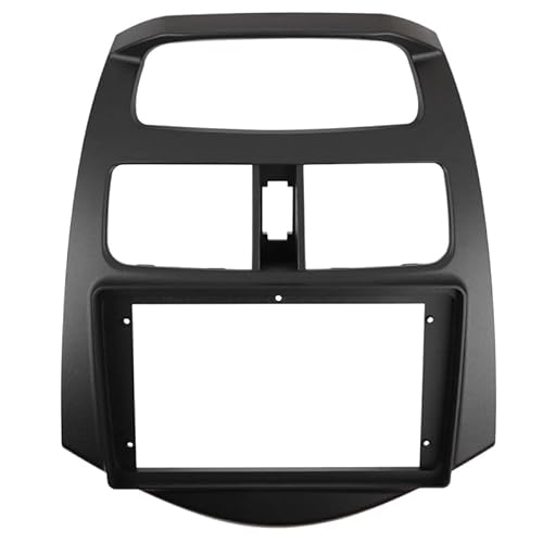 Car Radio Faceplate Frame 2 Din 9 Zoll Radioblenden/Passend for Chevrolet Spark 2010-2013 Doppel-Android-DVD-Stereo-Panel Armaturenbrett Umrüstung Einbaurahmen Car Radio Frame(Only frame-black) von PGAEVG