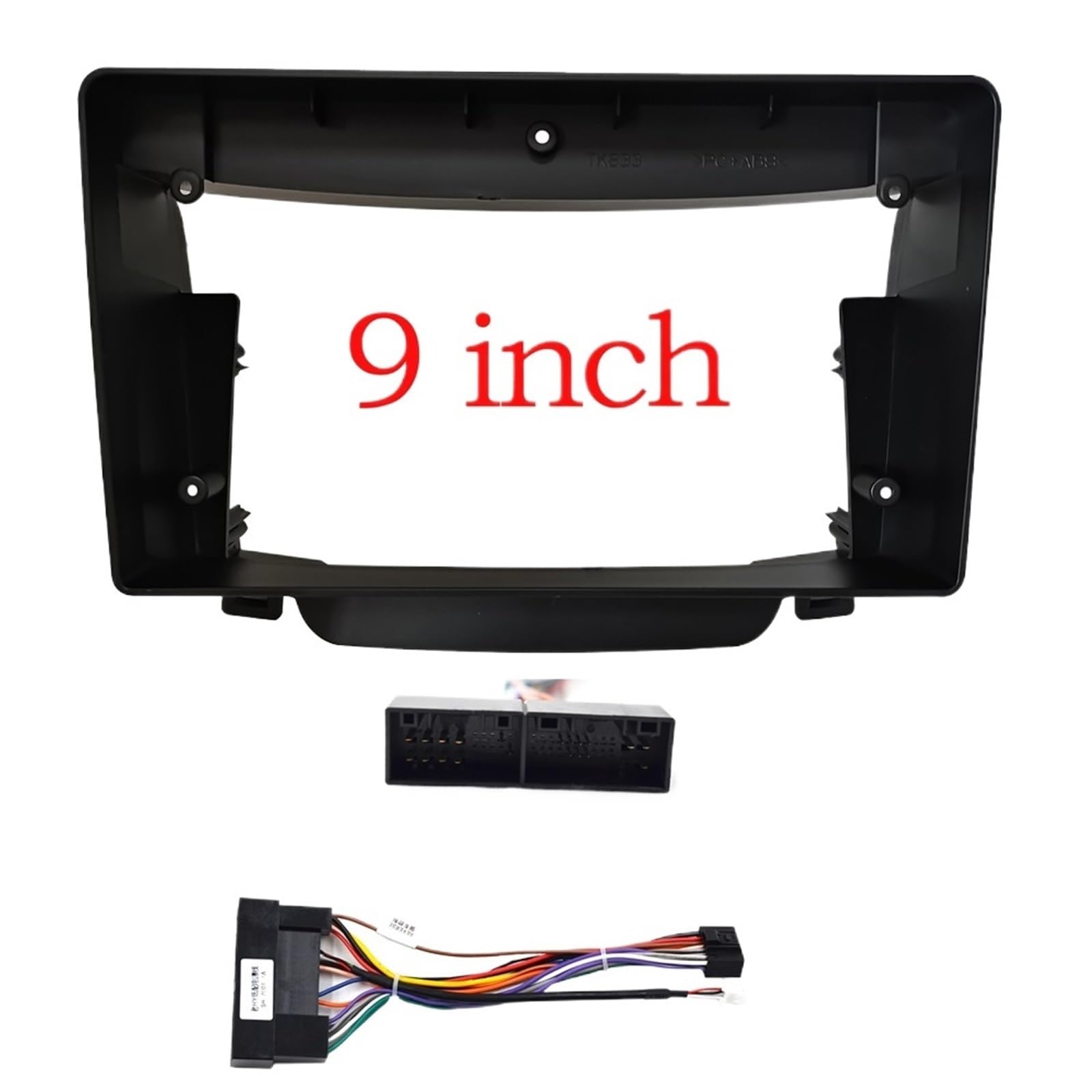 Car Radio Faceplate Frame 2 Din Auto Anroid Radio Player Rahmen Audio Dash Kits Facia Panel 9 Zoll/Fit for HYUNDAI i-30 i30 2012-2016 Car Radio Frame(Frame an cord) von PGAEVG