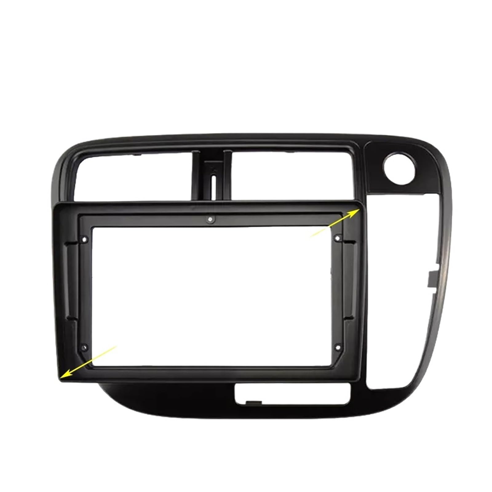 Car Radio Faceplate Frame 2 Din Auto-DVD-Blende Multimedia/Passend for 1998–2000 Honda Civic (9 Zoll) MP3 MP5 Video Audio Stereo Panel Rahmen Kabel Harnes Car Radio Frame(Right Wheel) von PGAEVG