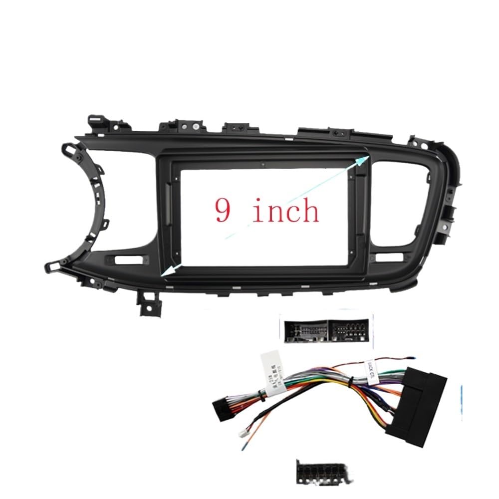 Car Radio Faceplate Frame 2-Din-Headunit-Autoradio-Blende/Passend for KIA Optima K5 2013-2015 Auto-Stereo-Audio-Player-Installationspanel Dash Kit Rahmenblende Car Radio Frame(Frame cable LHD) von PGAEVG