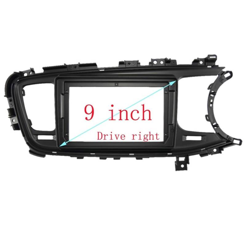 Car Radio Faceplate Frame 2-Din-Headunit-Autoradio-Blende/Passend for KIA Optima K5 2013-2015 Auto-Stereo-Audio-Player-Installationspanel Dash Kit Rahmenblende Car Radio Frame(Only frame-RHD) von PGAEVG