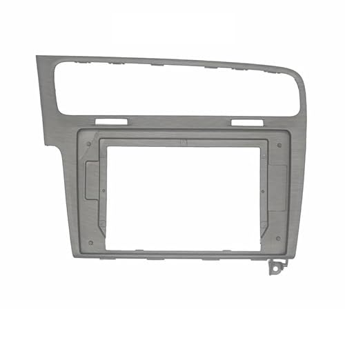 Car Radio Faceplate Frame 9/10,1 Zoll Autoblende/passend for VW Volkswagen Golf 7 2013 2014 2015 2016 2017 Video-Panel-Player Audio 2-Din-Rahmen Armaturenbrett-Montagesatz Car Radio Frame(Silver gray, von PGAEVG