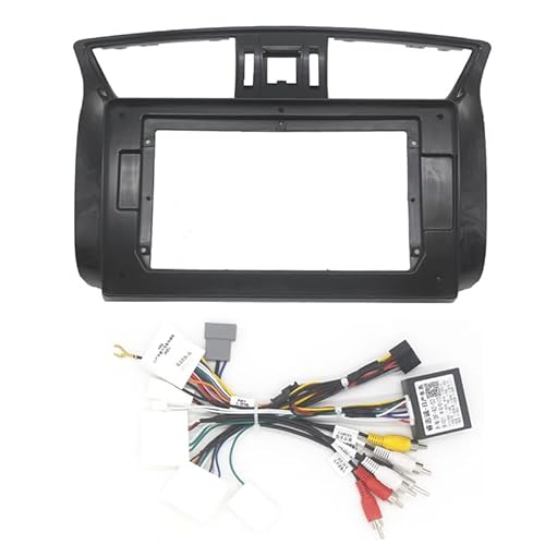 Car Radio Faceplate Frame 9/10 Zoll Autoradio-Rahmen-Set, passend for Nissan Sentra Sylphy 2012–2015, Auto-Stereo-Mittelkonsolenhalter, Faszienverkleidung, Lünette, Frontplatte Car Radio Frame(Fascia von PGAEVG