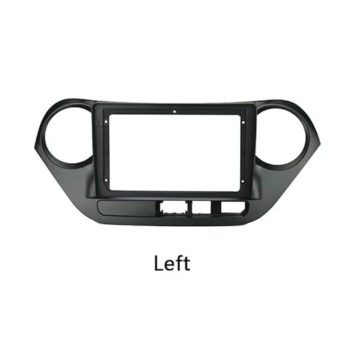 Car Radio Faceplate Frame 9" 2 Din Android Head Unit Autoradio Rahmen Kit/Passend for Hyundai Grand I10 2013-2016 Auto Stereo Armaturenbrett Blende Blende Car Radio Frame(LHD,Fascia) von PGAEVG