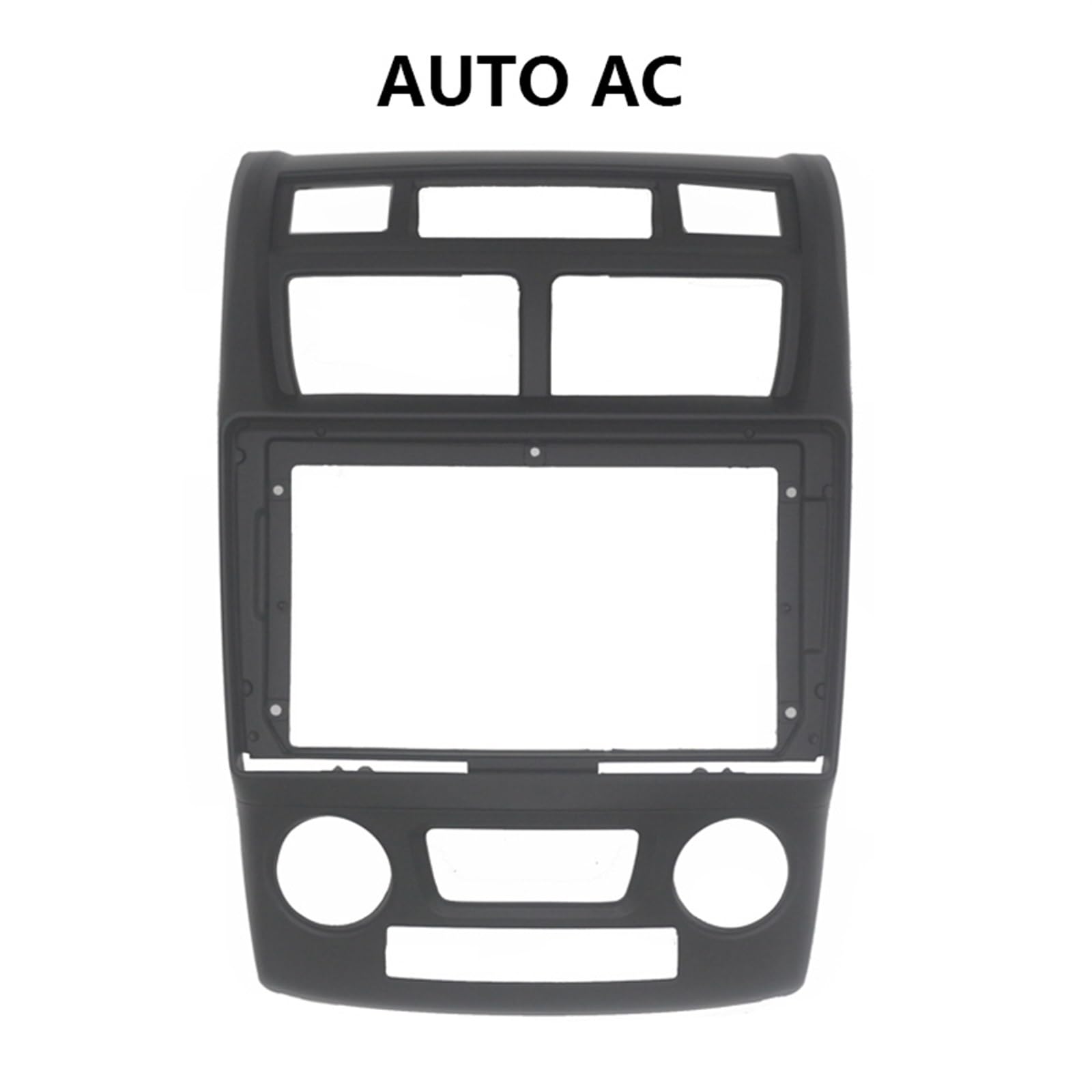 Car Radio Faceplate Frame 9 "2 Din Head Unit Auto Radio Fascia/Fit for KIA Sportage 2005-2010 Auto Stereo audio Player DVD Panel Dash Kit Rahmen Lünette Frontplatte Car Radio Frame(AUTO AC,Fascia) von PGAEVG